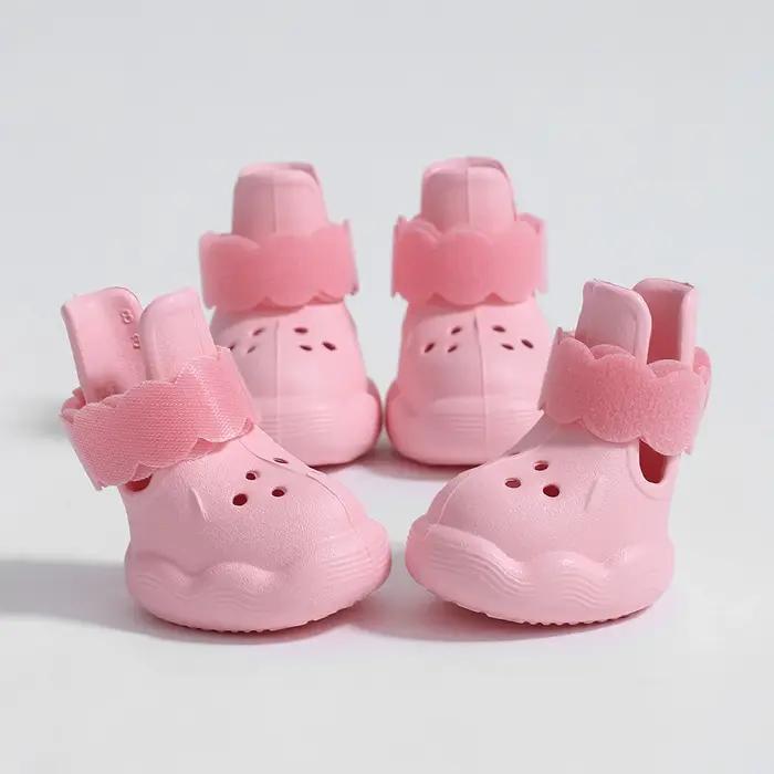 Bottes d'été pour chien antidérapantes, respirantes, imperméables, réglables, légères, pour la plage
