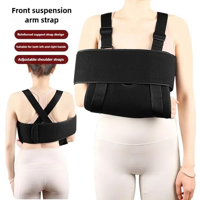 Attelle de bras support de coude écharpe d'épaule immobilisation sangle de bras fracturée cassée blessure entorse soulagement douleur rose rouge violet