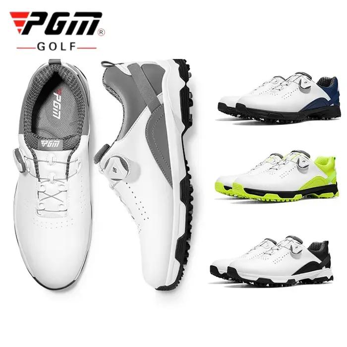 PGM-Chaussures de golf imperméables pour hommes, baskets de sport, légères, respirantes, anti-aldes,