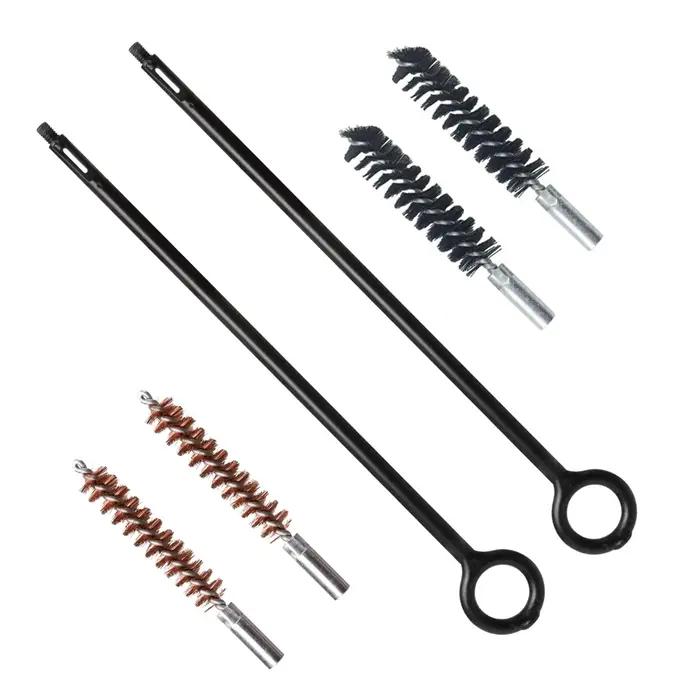 GUGULUZA 3/6 pièces ensemble 9MM Kit de nettoyage de pistolet en laiton brosse d'alésage tige en Nylon pour universel.38