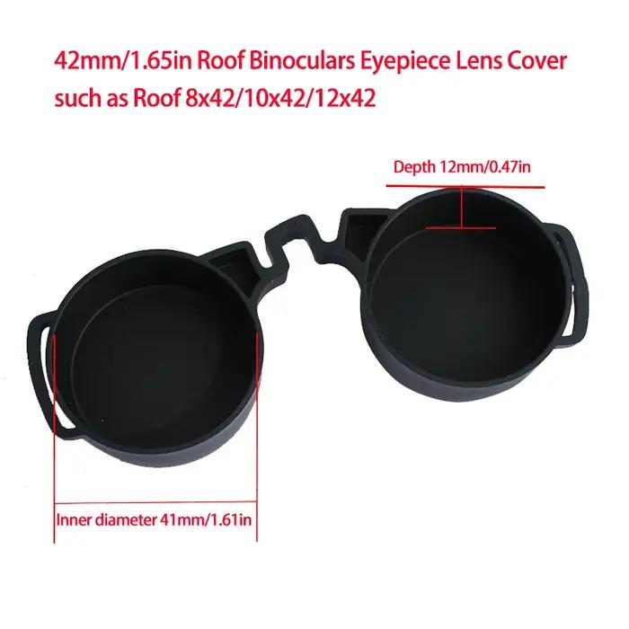 Protections objectif jumelles caoutchouc 42mm/50mm couvre-oculaires télescope protection lentilles optiques