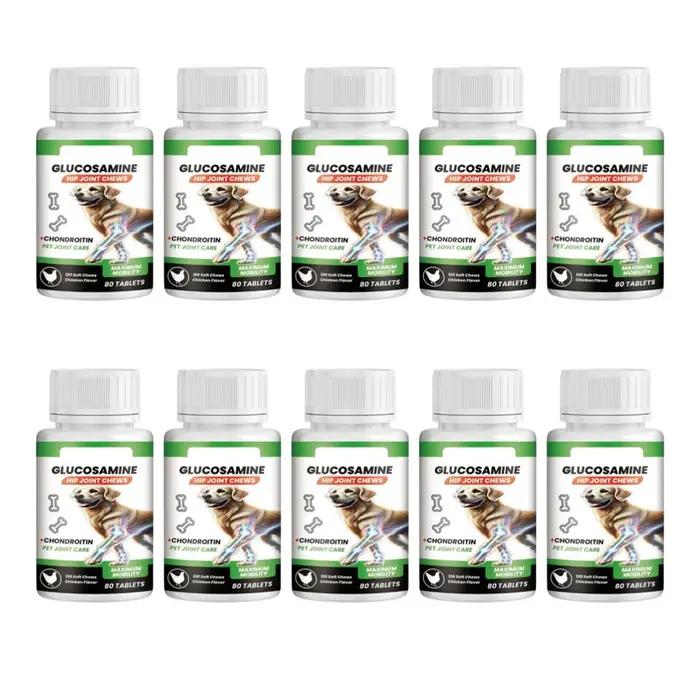 Comprimés à mâcher pour chiens à la glucosamine et à la chondroïtine pour soutenir la mobilité et réduire les douleurs articulaires saveur poulet pour améliorer la qualité de vie de votre animal de compagnie occasions spéciales et tous les jours