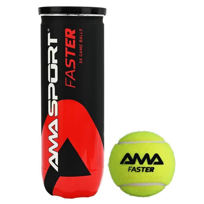 Pack de 3 balles de padel durables de qualité tournoi - Boules de padel à rebond optimal pour joueurs professionnels et amateurs
