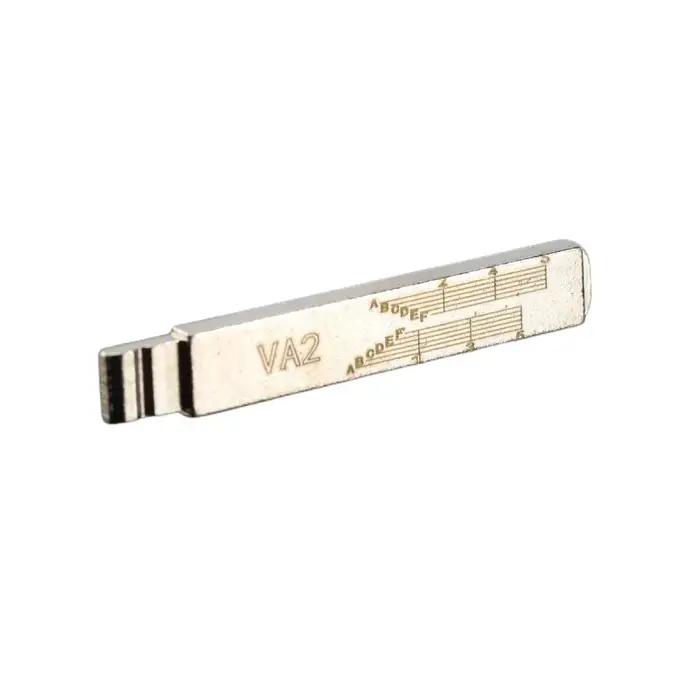 Clé de voiture non coupée en laiton avec 5 boutons pour sécurité automobile et cadeau de rechange pour véhicules divers