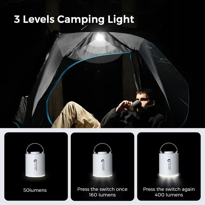 FLEXTAIL TINY PUMP X - Pompe à air de camping portable avec batterie de 1300 mAh rechargeable pour f