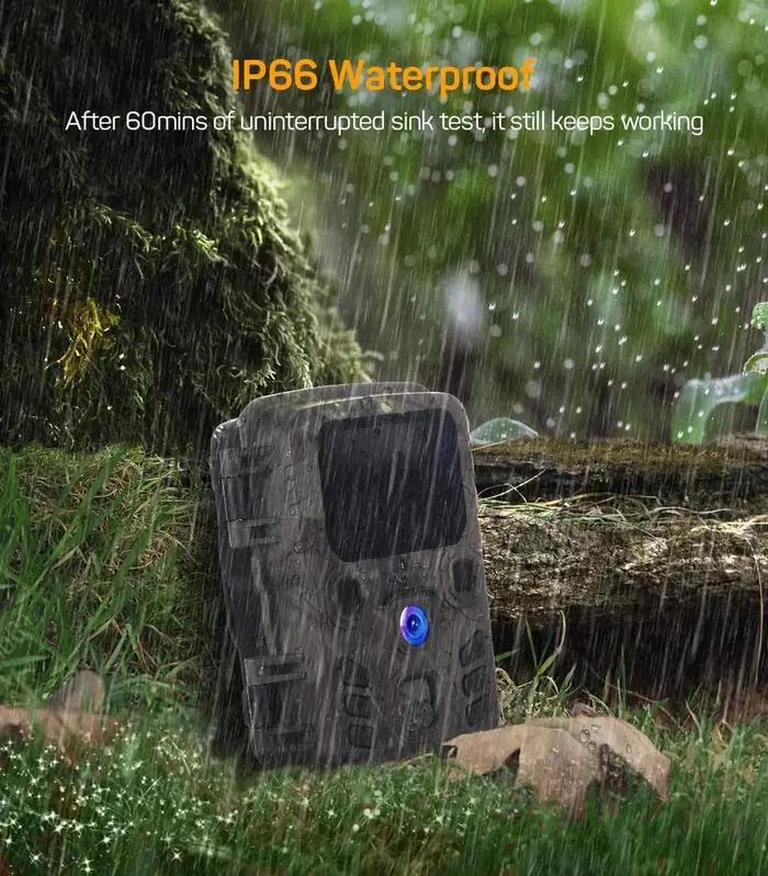 Caméra infrarouge étanche pour la chasse et la surveillance de la faune en plein air avec vision nocturne et résolution 20MP 1080P