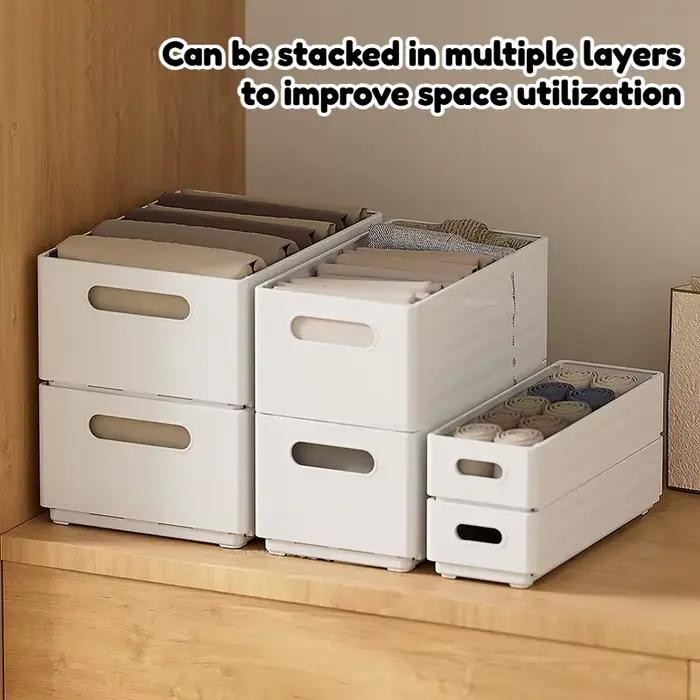Boîte de rangement ajustable à la japonaise pour vêtements, organisateur multifonctionnel de placard et armoire, solution de rangement durable pour maison