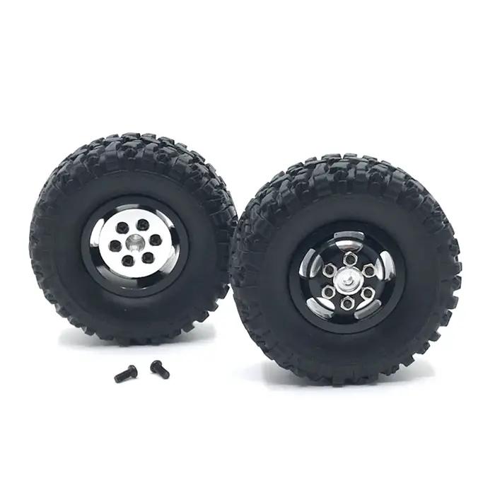 Pneus de roue roues de rallye pour MN MN78 MN82 1/12 LC79 MN D90 D91 D96 99S WPL 1/16 C14 C24 2 pièces