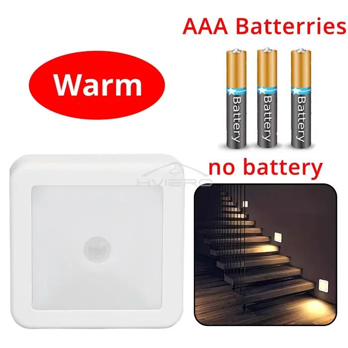 LED veilleuse capteur de mouvement intelligent batterie USB charge actionnée lampe de chevet salon couloir voie toilette