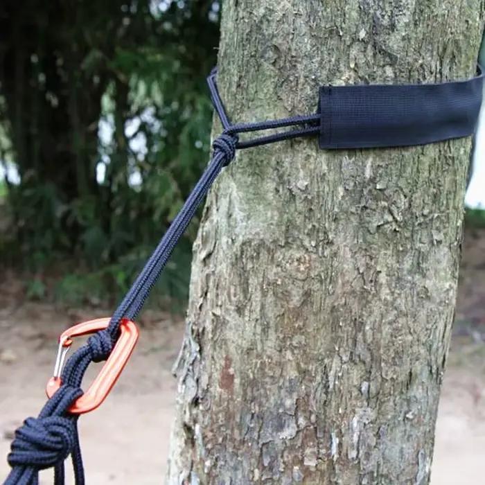 Essentiel de camping en plein air : corde d'attache pour hamac résistante à l'usure avec manchon d'é