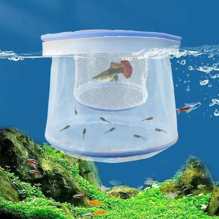 Équipement d'élevage filet d'élevage ventilé Guppy perméable Portable boîte d'isolation d'aquarium filet d'élevage en Nylon aquarium