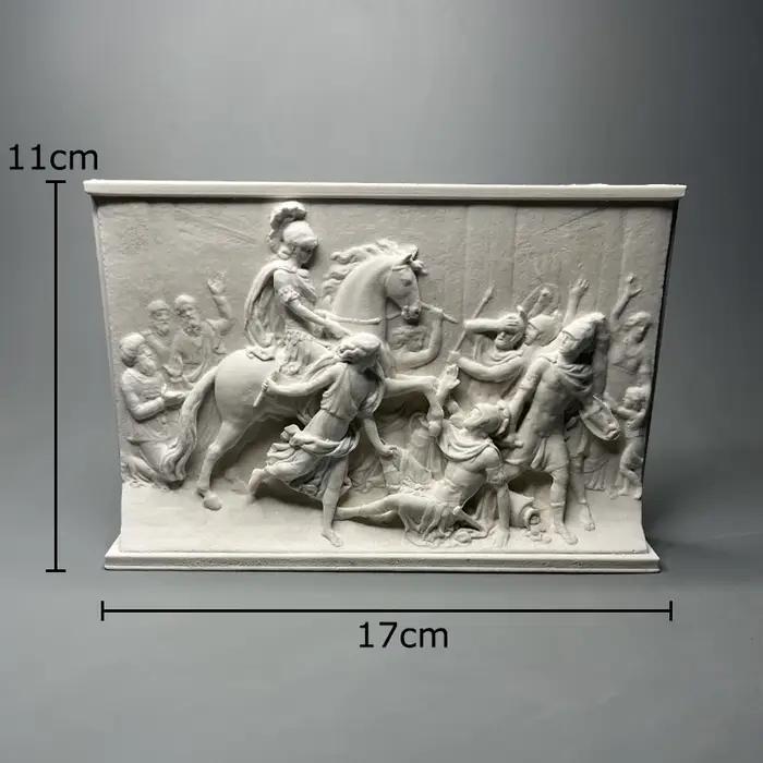 Figurines d'impression stéréoscopiques de guerrier romain