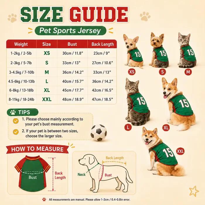 Maillot de football pour chien Mexique Argentine Portugal Vêtements de sport pour animaux de compagnie T-shirt