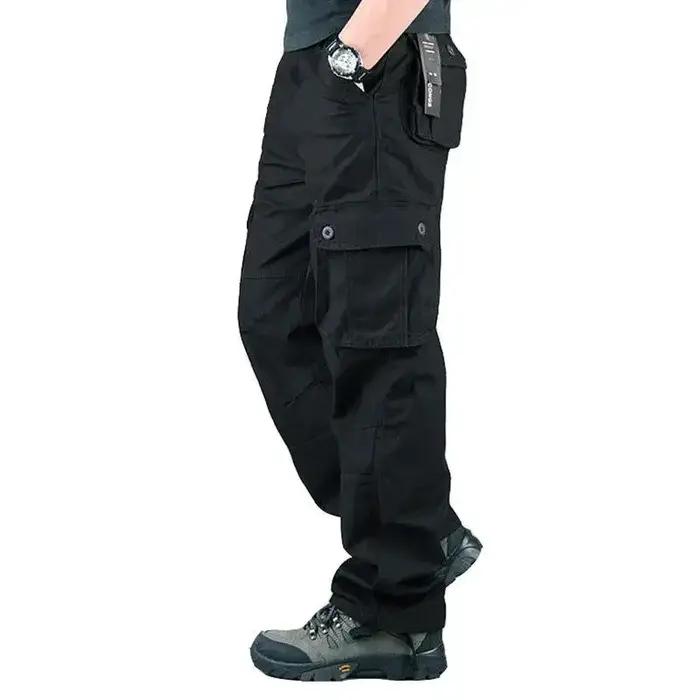 Pantalon Cargo tactique pour hommes, salopette en coton, pantalon de travail en plein air, grande ta