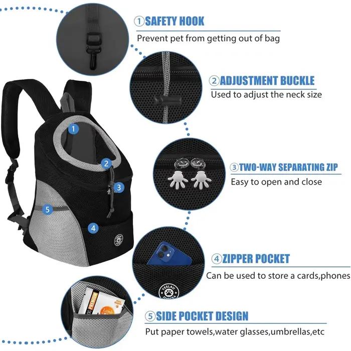 Sac à dos pour chien en nylon mode universel pour chiots et petits chiens occasions spéciales randonnée camping vélo