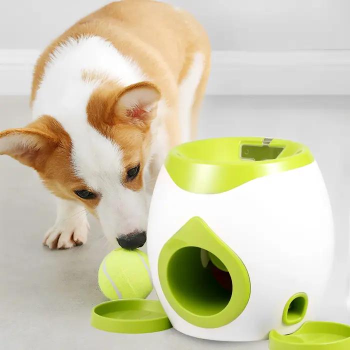 Lanceur de boules pour chien avec distributeur automatique de friandises