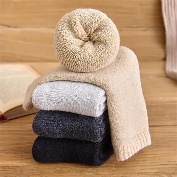 Chaussettes chasse hiver laine mérinos ultra épaisses - 5 paires confortables pour grand froid EU38-46