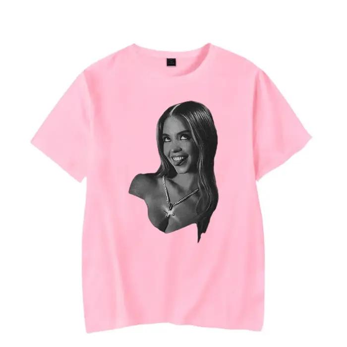 Sydney Sweeney-T-shirt à Manches Courtes et Col Ras du Cou pour Homme et Femme