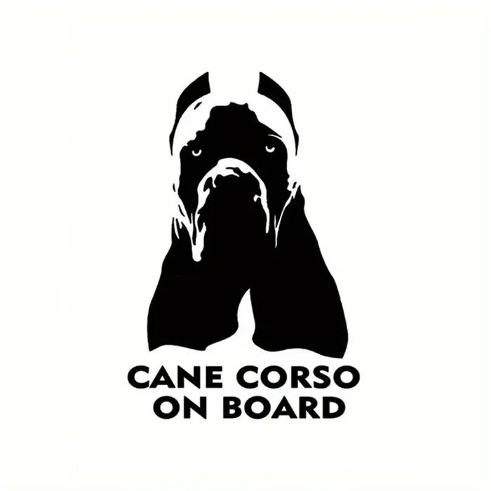 Autocollants en vinyle Cane Corso pour voiture moto ordinateur portable fenêtre mur tasse guitare et scooter vert armée expression de passion pour les chiens design moderne durable et résistant aux intempéries