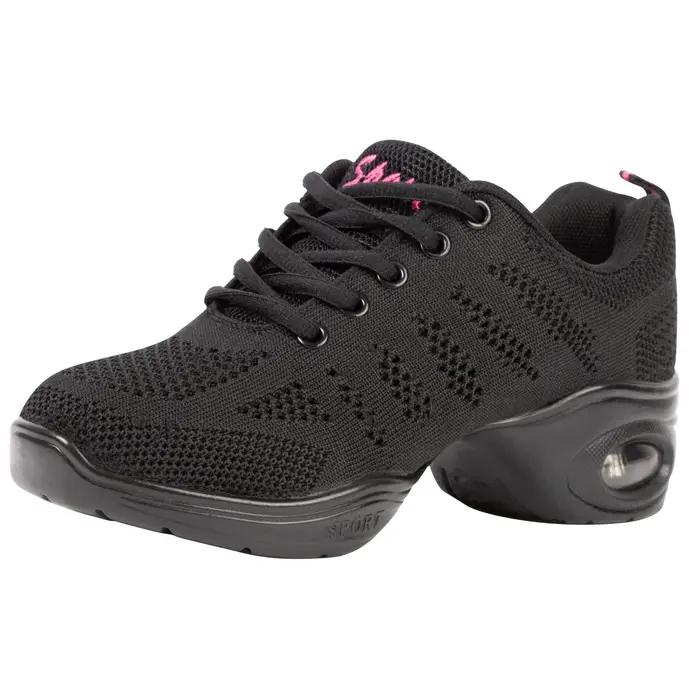 Baskets de danse respirantes pour femmes, avec semelle fendue et coussin d'air, chaussures de marche