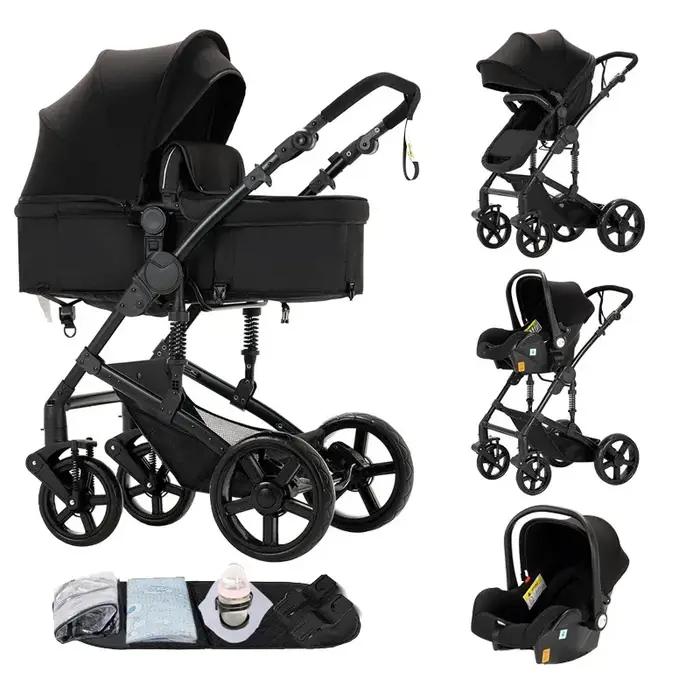 Poussette de luxe 3 en 1 pour bébé