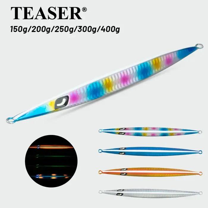 TEASER J38 Pêche en mer : Plaque métallique Iron Plate Rogue Rod 150g-400g