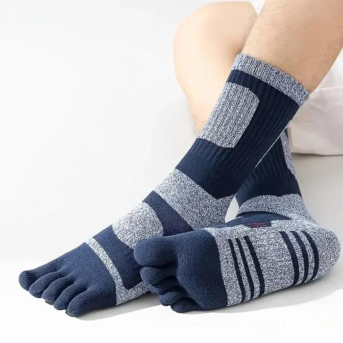 Chaussettes sport cinq doigts épaisses respirantes - Séchage rapide professionnel pour chasse et randonnée