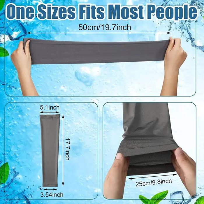 Manchons de bras à sangle réfléchissante UV, Protection solaire rafraîchissante, manchette de bras,