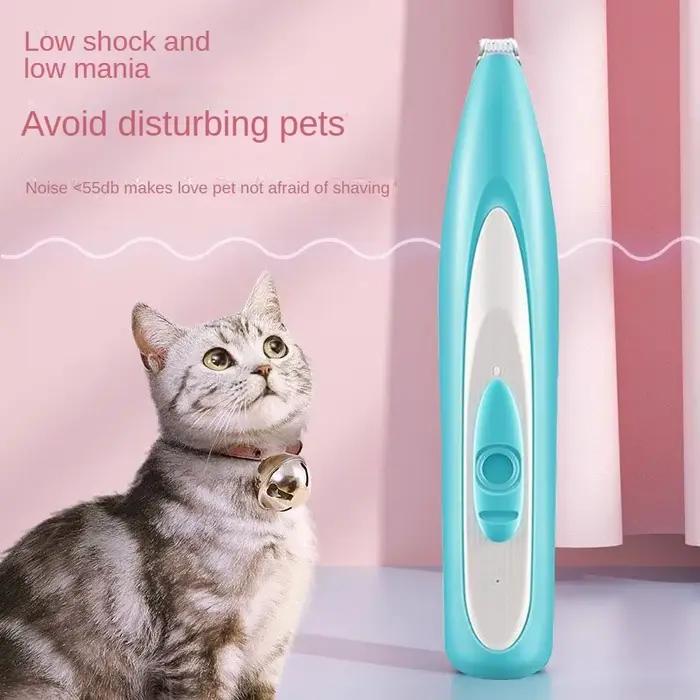 Coupe-chien électrique tondeuse à cheveux pour animaux de compagnie chat toilettage coiffeur ciseaux bout à bout oreille pédicateur muet griffe de chat pédicure artefact
