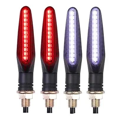 Clignotants LED Flexibles pour Motos 12V avec 12x335SMD pour Harley Softail Honda Shadow Occasions Spéciales
