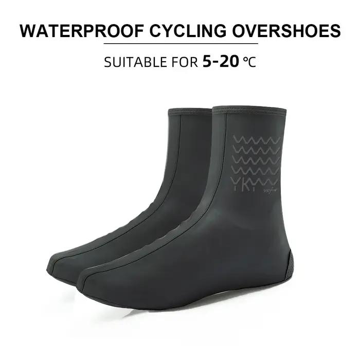 Ykywbike-Couvre-chaussures de cyclisme imperméables, couvre-chaussures de vélo, coupe-vent, VTT, pro
