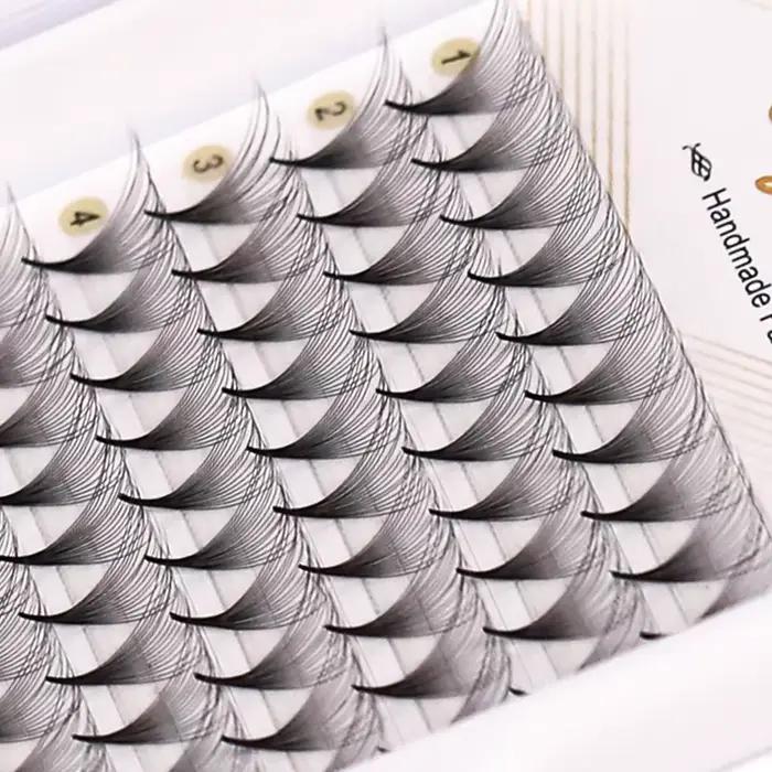 AGUUD-Extensions de cils préfabriquées, 10 plateaux/lot, volume russe, super éventails, aiguille, ti