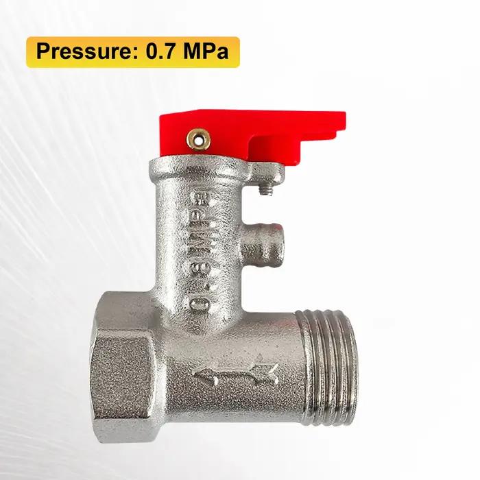 Soupape de sécurité G1/2 en laiton pour chauffe-eau soupape de décharge de pression réglable avec re