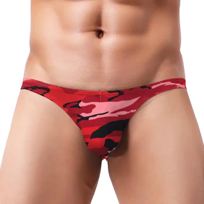 Qucik-Dry-Slip respirant pour homme, sous-vêtement sexy, culotte CamSolomon