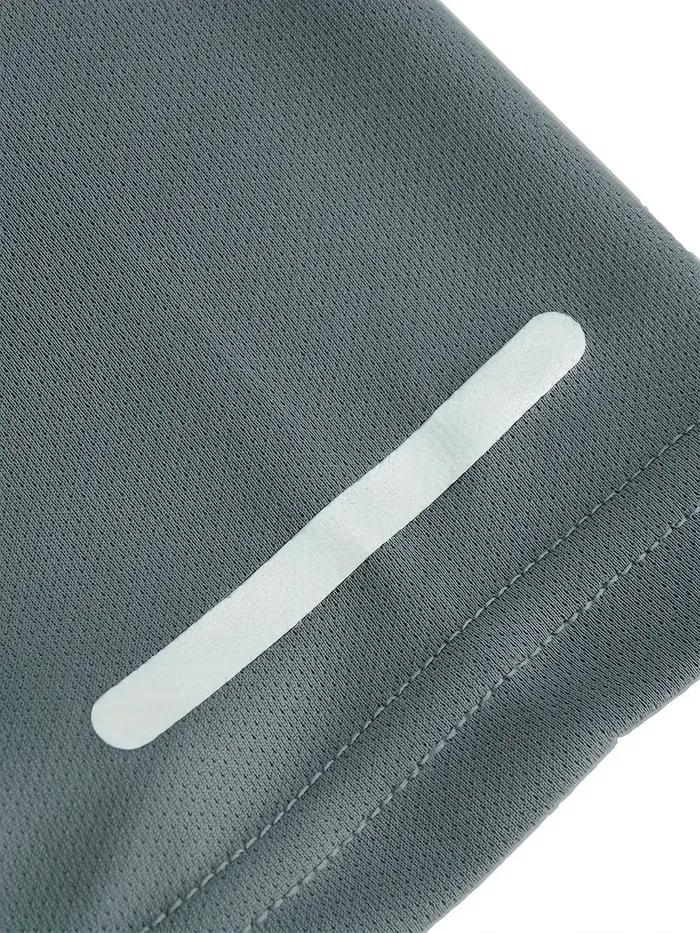 Vêtements de Fitness, T-shirt de sport à manches courtes en soie glacée pour hommes