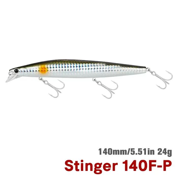 Leurre de pêche en mer Stinger 140F pour pêcheurs de plage et de lac avec 16 couleurs disponibles pour attraper plus de poissons