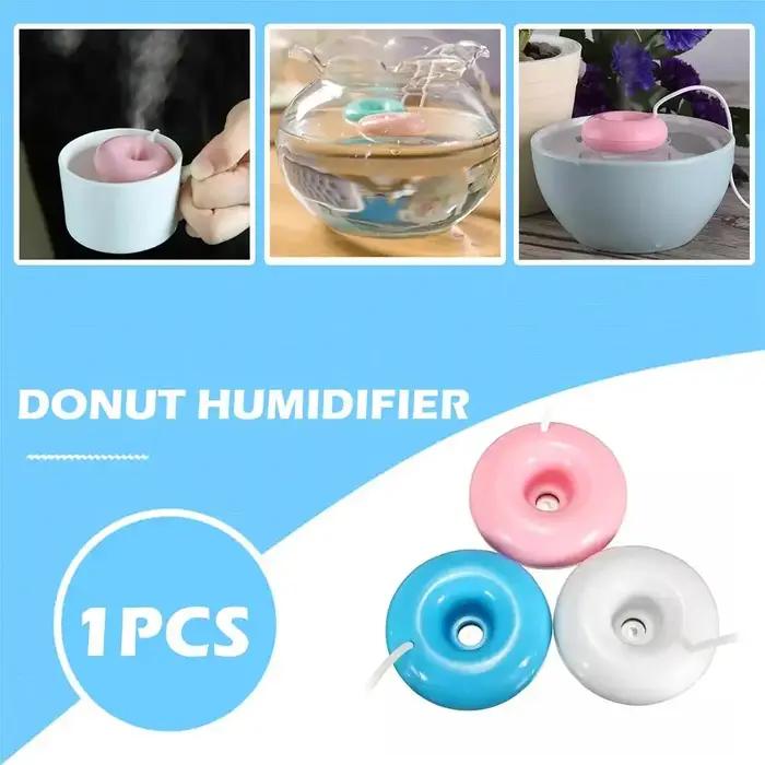 Mini humidificateur à ions négatifs Donut, purificateur d'air rond USB pour la maison, le bureau, di