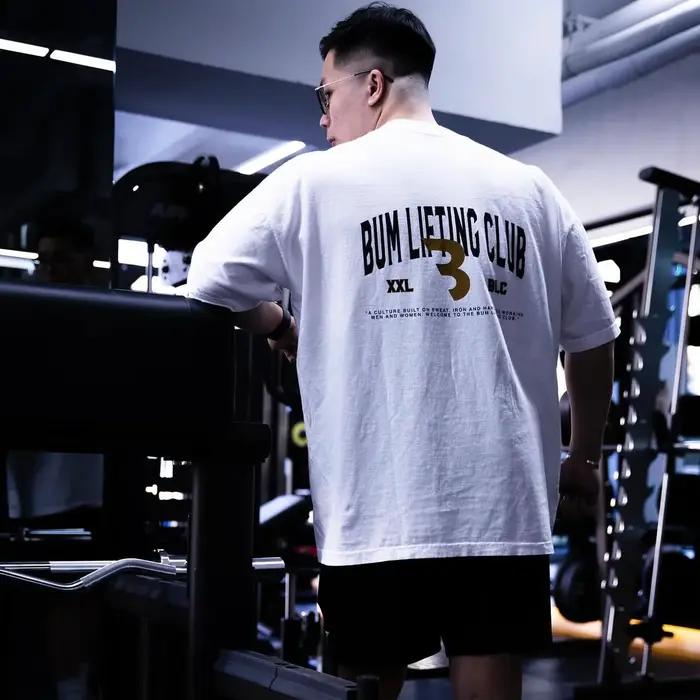 T-shirt Oversize BLC Lifting Club en Coton Polyvalent pour Hommes Passant du Fitness à la Mode Streetwear