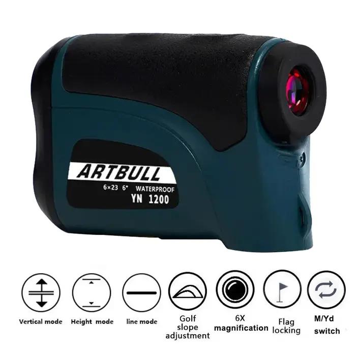 Télémètre laser pour chasse et golf avec verrouillage de drapeau, compensation de pente, précision de ±1 yard pour occasions extérieures