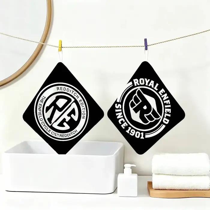 Serviette en coton polyester doux avec logo R-ROYALS E-ENFIELDS