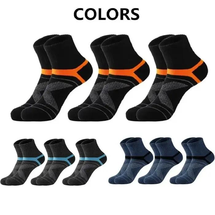 3 paires chaussettes homme sport noir qualité supérieure - Chasse