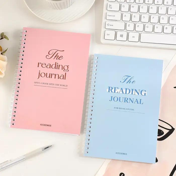 Journal de lecture de 112 pages avec pages de commentaires intégrées, conception de planification pour les passionnés de lecture, les étudiants et les enseignants