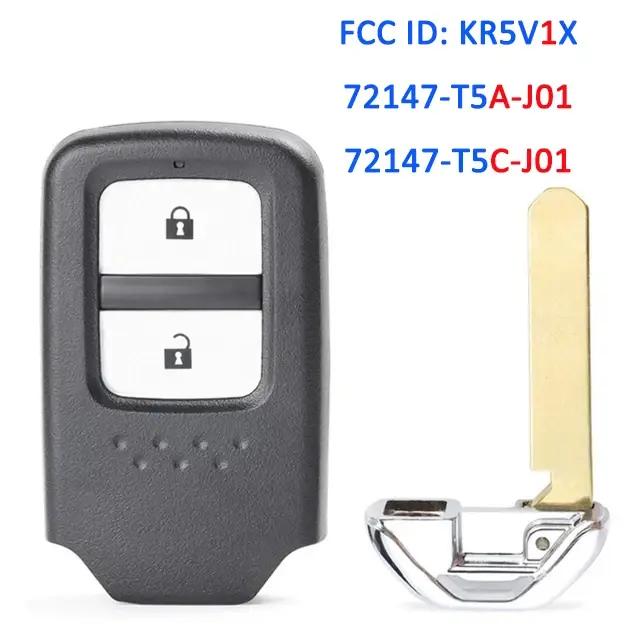 Télécommande intelligente pour Honda Fit City Jazz Shuttle Vezel CR-V HR-V 2 boutons 5 boutons puce ID47 pour une conduite fluide et sûre