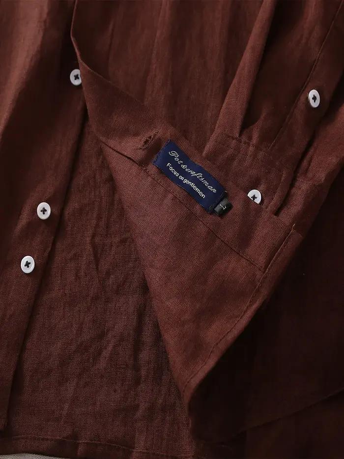 Chemise 100% lin de style italien | Esthétique Old Money