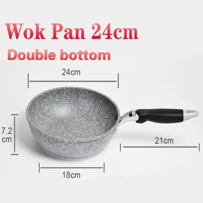 Poêle à Wok en pierre Durable