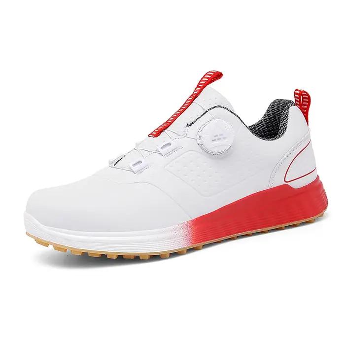 Offre spéciale blanc hommes chaussures de Golf taille 46 conception anti-dérapant femmes