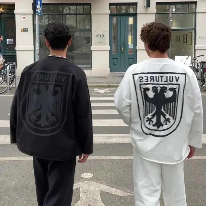 T-shirt imprimé pour homme, streetwear décontracté, coton, WhatsApp DA Kanye West, MICHAEL YE 1:1, Y