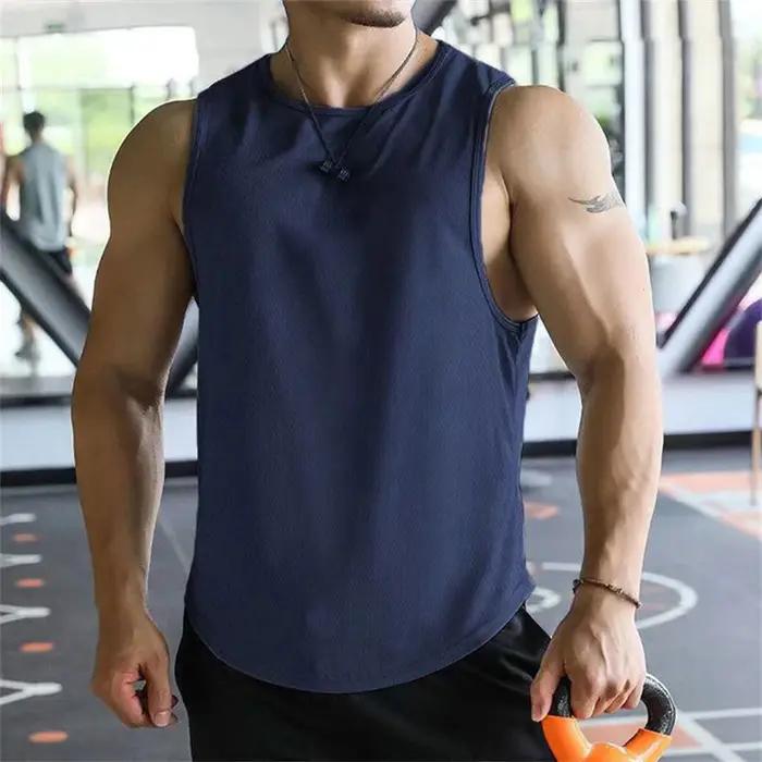 T-shirt en maille de polyester à séchage rapide pour hommes
