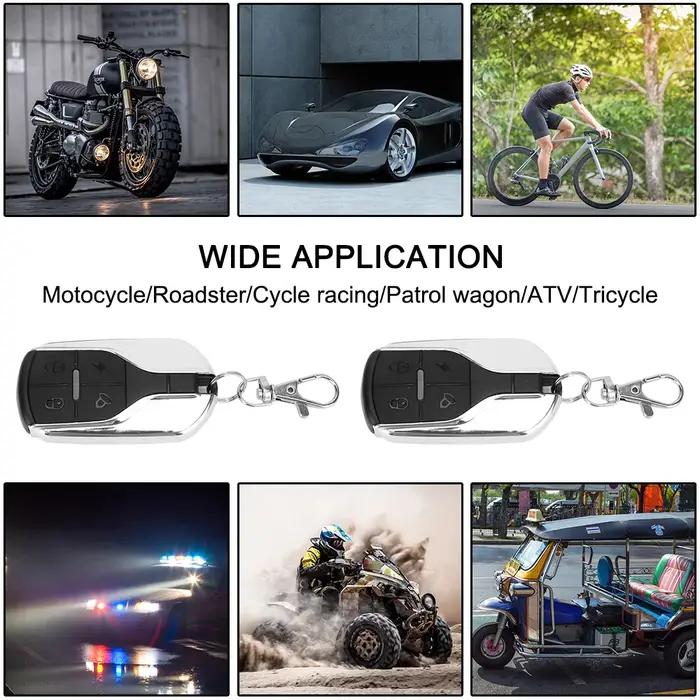 Système d'alarme de sécurité télécommandé protection contre le vol pour moto scooter vélo brake rotor locks sécurité voyages occasions spéciales