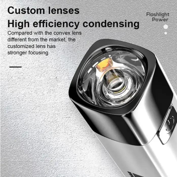 Lampe de poche en forme de requin souriant, lumière forte, étanche, batterie externe, Portable, télé